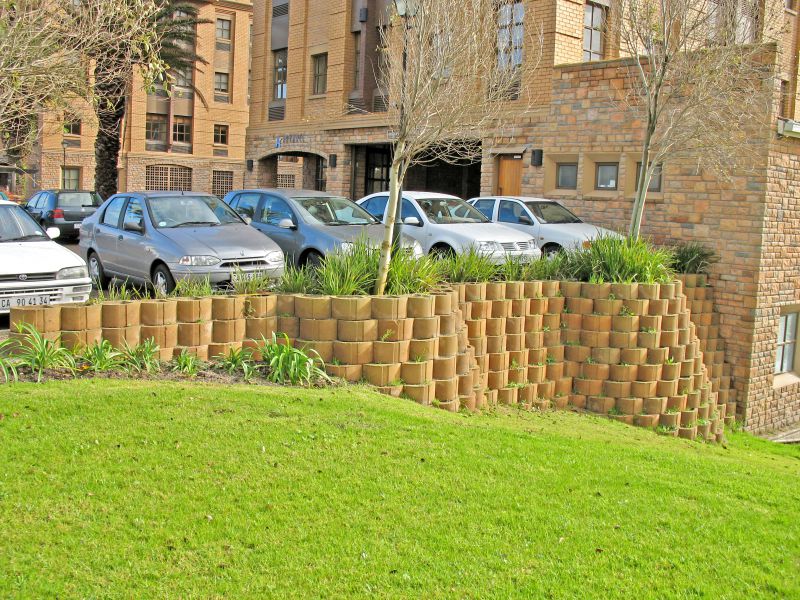 Industrial Retaining Wall