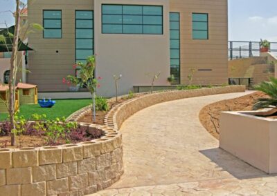 Interlocking concrete blocks